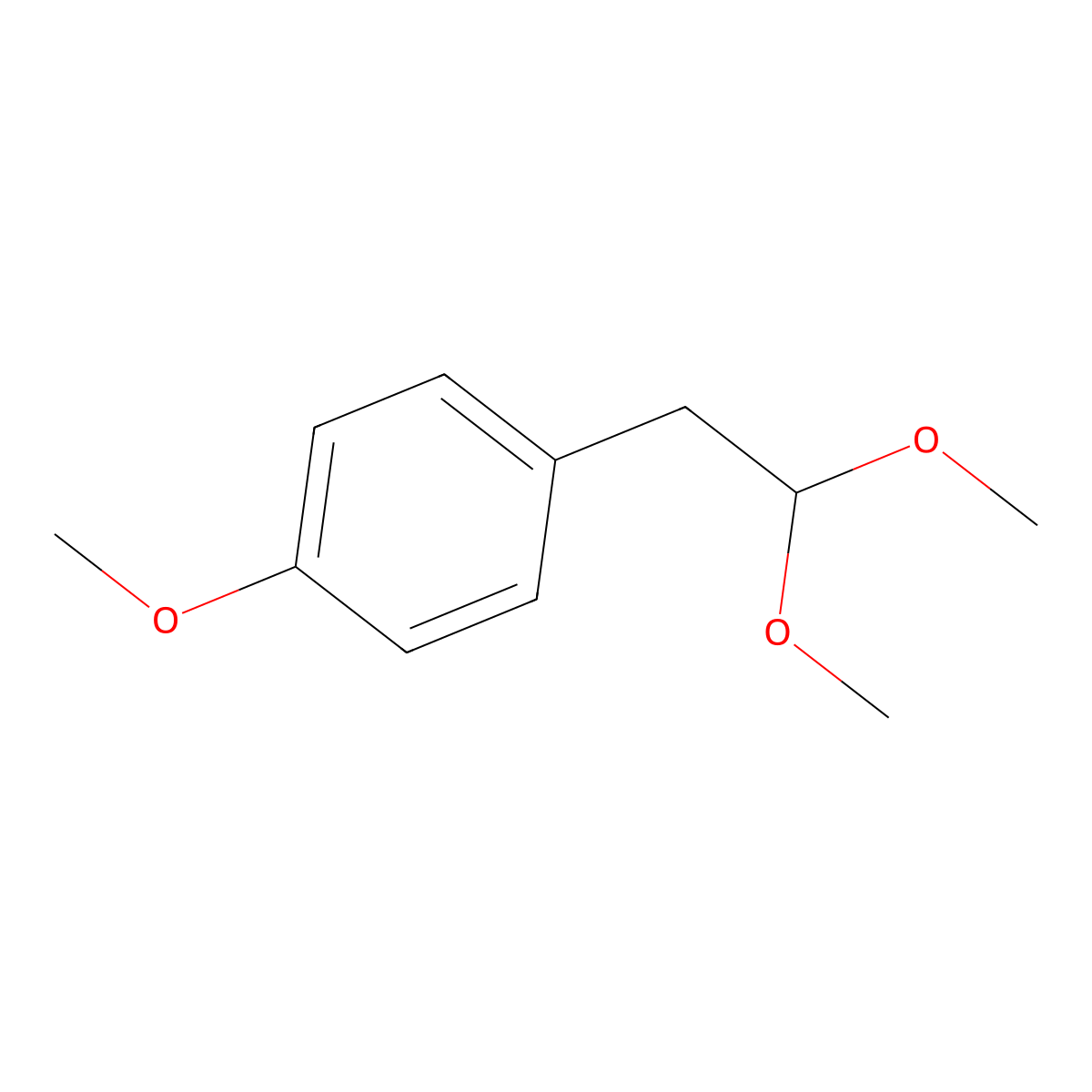 1-(2,2-Dimethoxyethyl)-4-methoxybenzene molecular structure, CAS 42866-92-2
