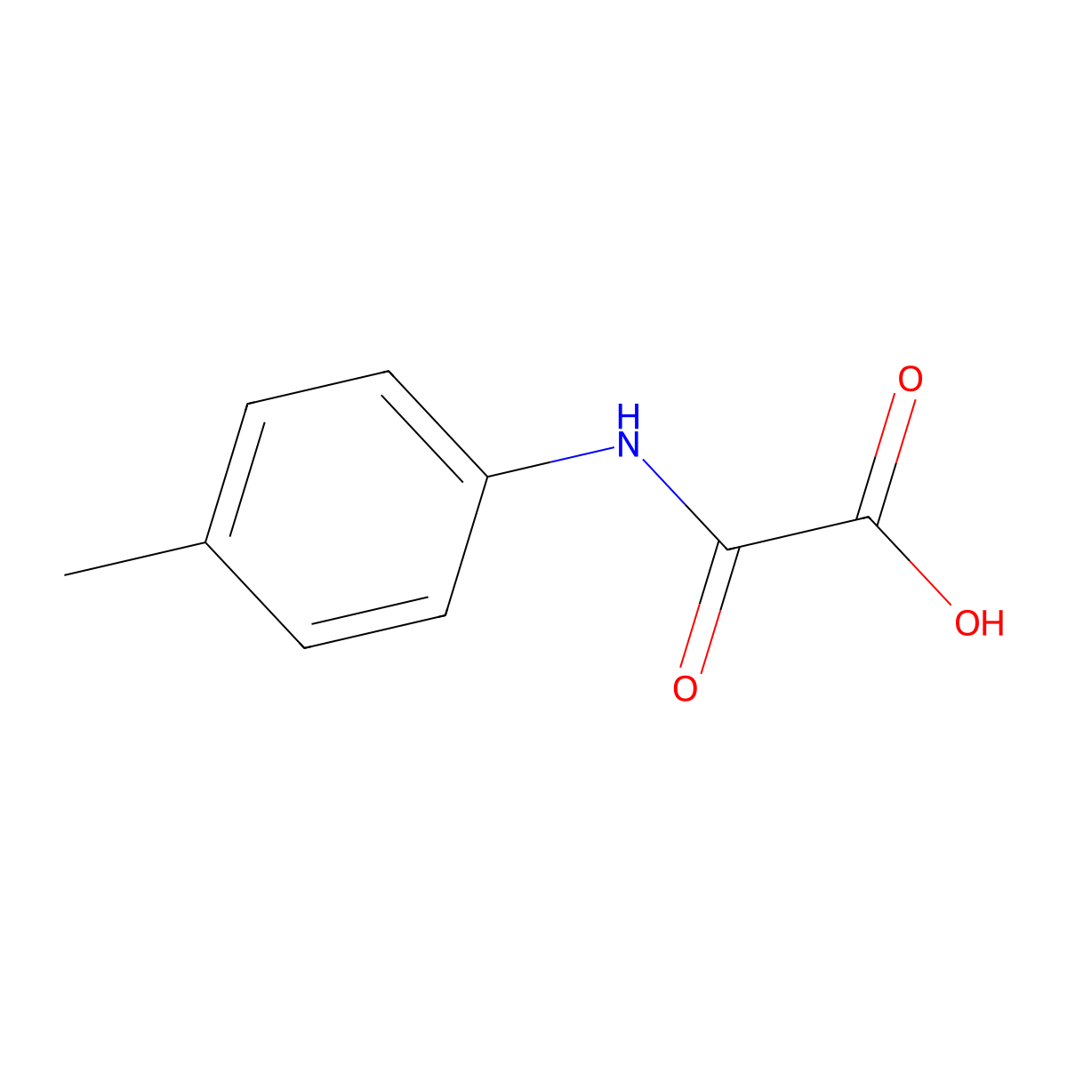 [(4-Methylphenyl)carbamoyl]formic acid molecular structure, CAS 42868-89-3