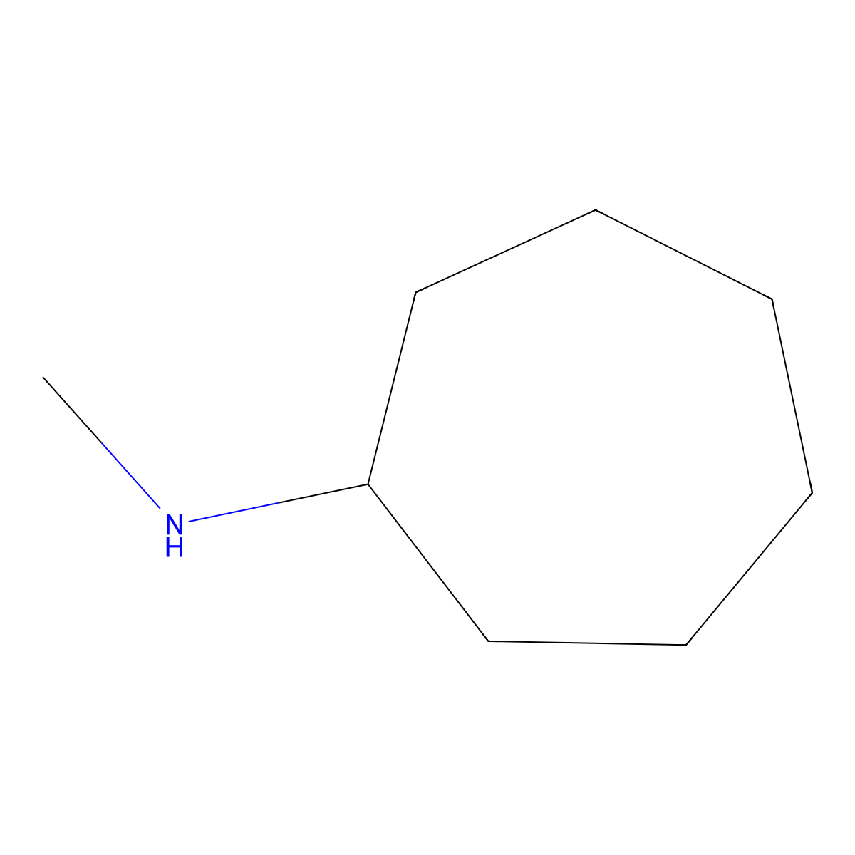 N-cycloheptyl-N-methylamine molecular structure, CAS 42870-65-5
