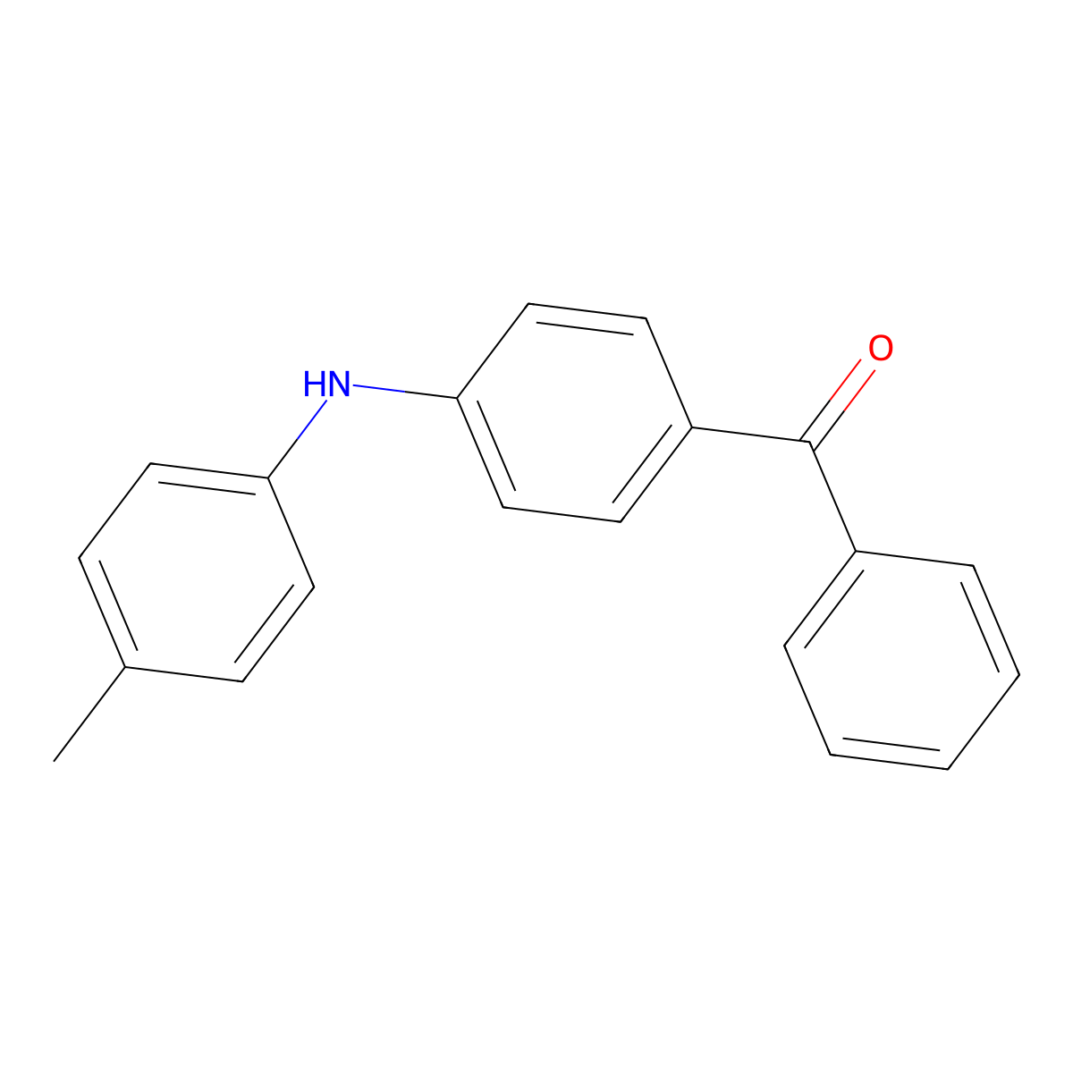 4-benzoyl-N-(4-methylphenyl)aniline molecular structure, CAS 42872-23-1