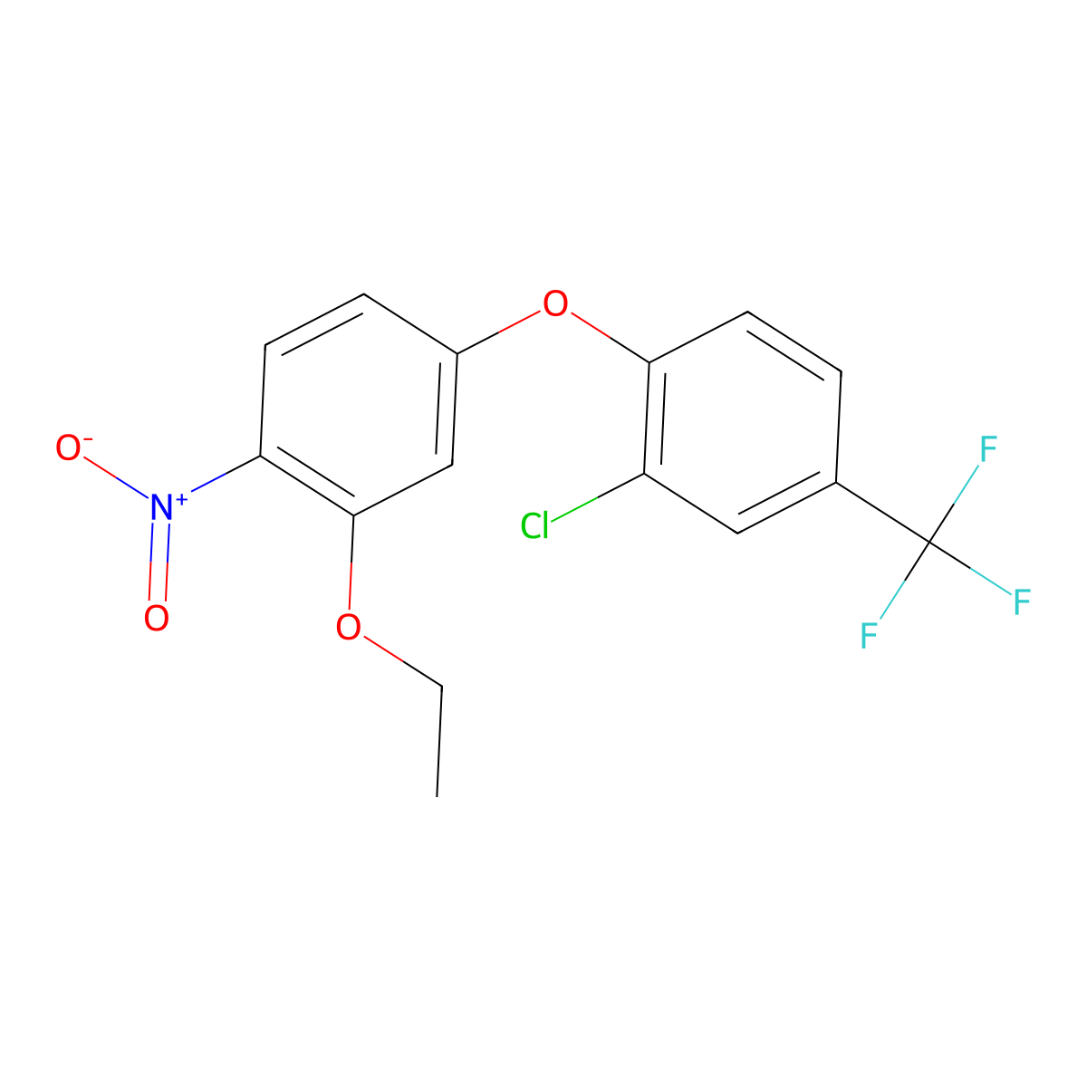 Oxyfluorfen molecular structure, CAS 42874-03-3