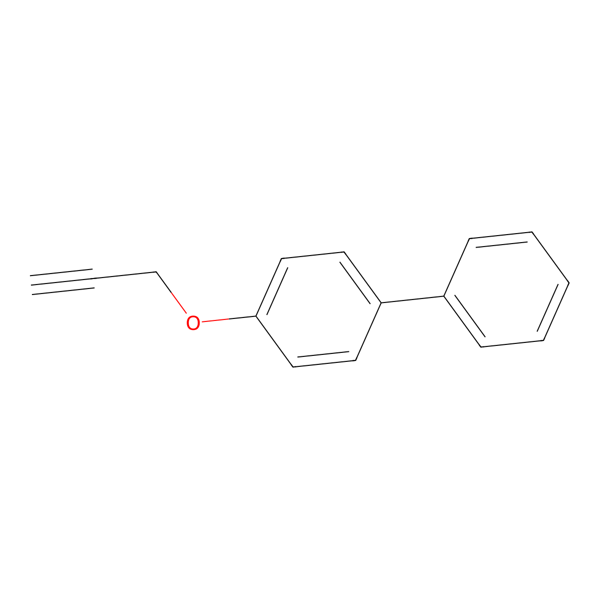 1,1'-Biphenyl, 4-(2-propynyloxy)- molecular structure, CAS 42875-24-1