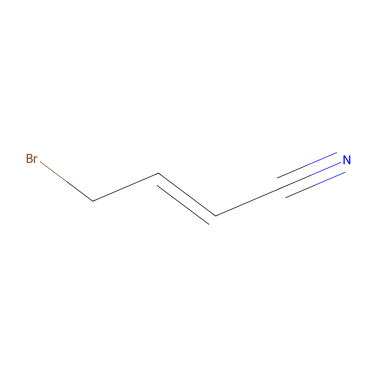 4-Bromobut-2-enenitrile molecular structure, CAS 42879-03-8