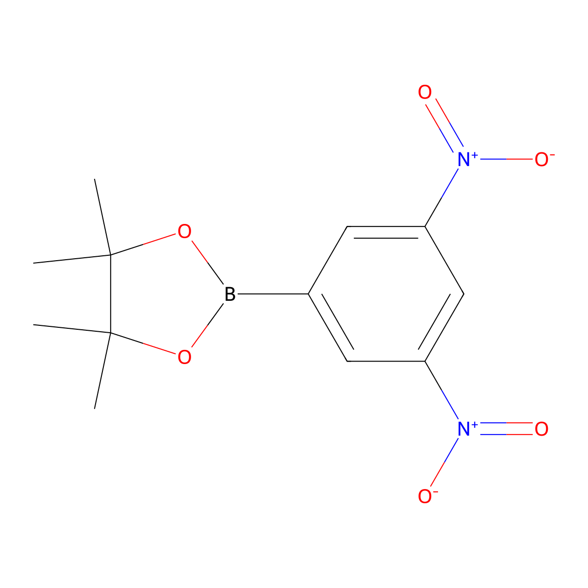2-(3,5-Dinitrophenyl)-4,4,5,5-tetramethyl-1,3,2-dioxaborolane molecular structure, CAS 428820-95-5