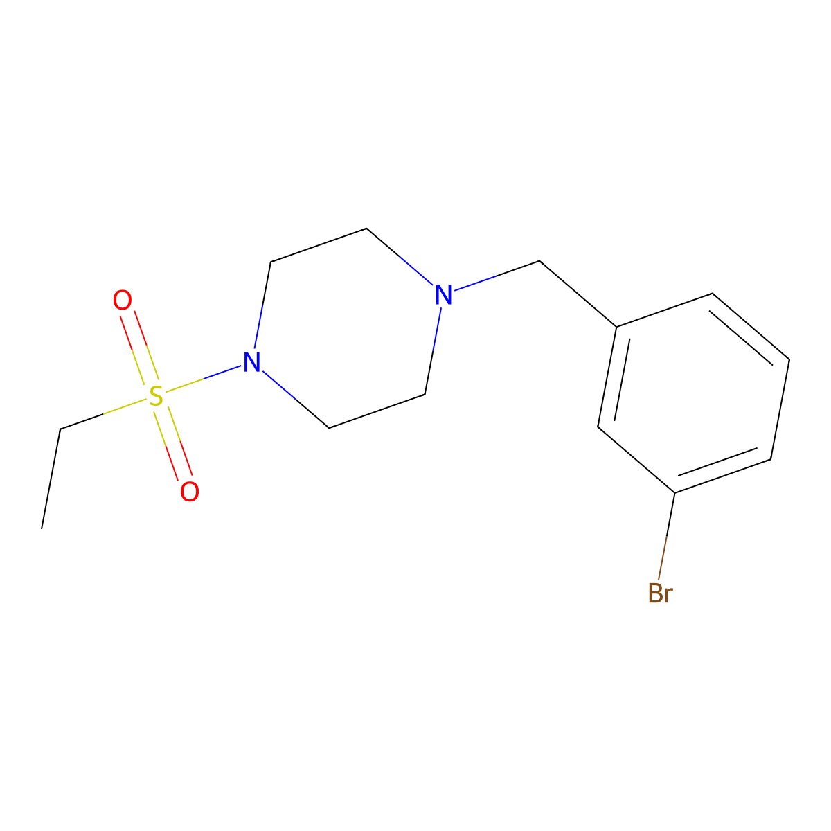 1-(3-Bromobenzyl)-4-(ethylsulfonyl)piperazine molecular structure, CAS 428822-57-5