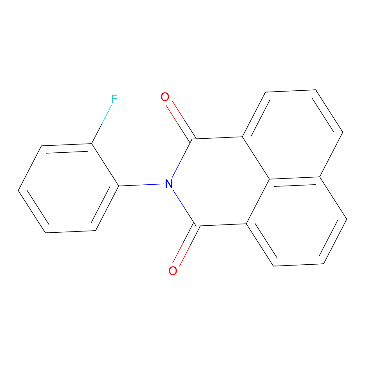 2-(2-fluorophenyl)-1H-benzo[de]isoquinoline-1,3(2H)-dione molecular structure, CAS 428822-95-1