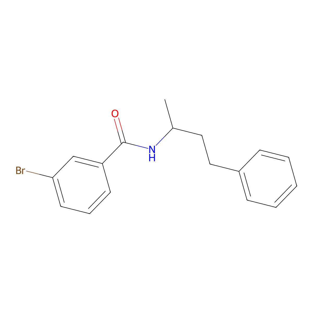 3-bromo-N-(4-phenylbutan-2-yl)benzamide molecular structure, CAS 428823-42-1
