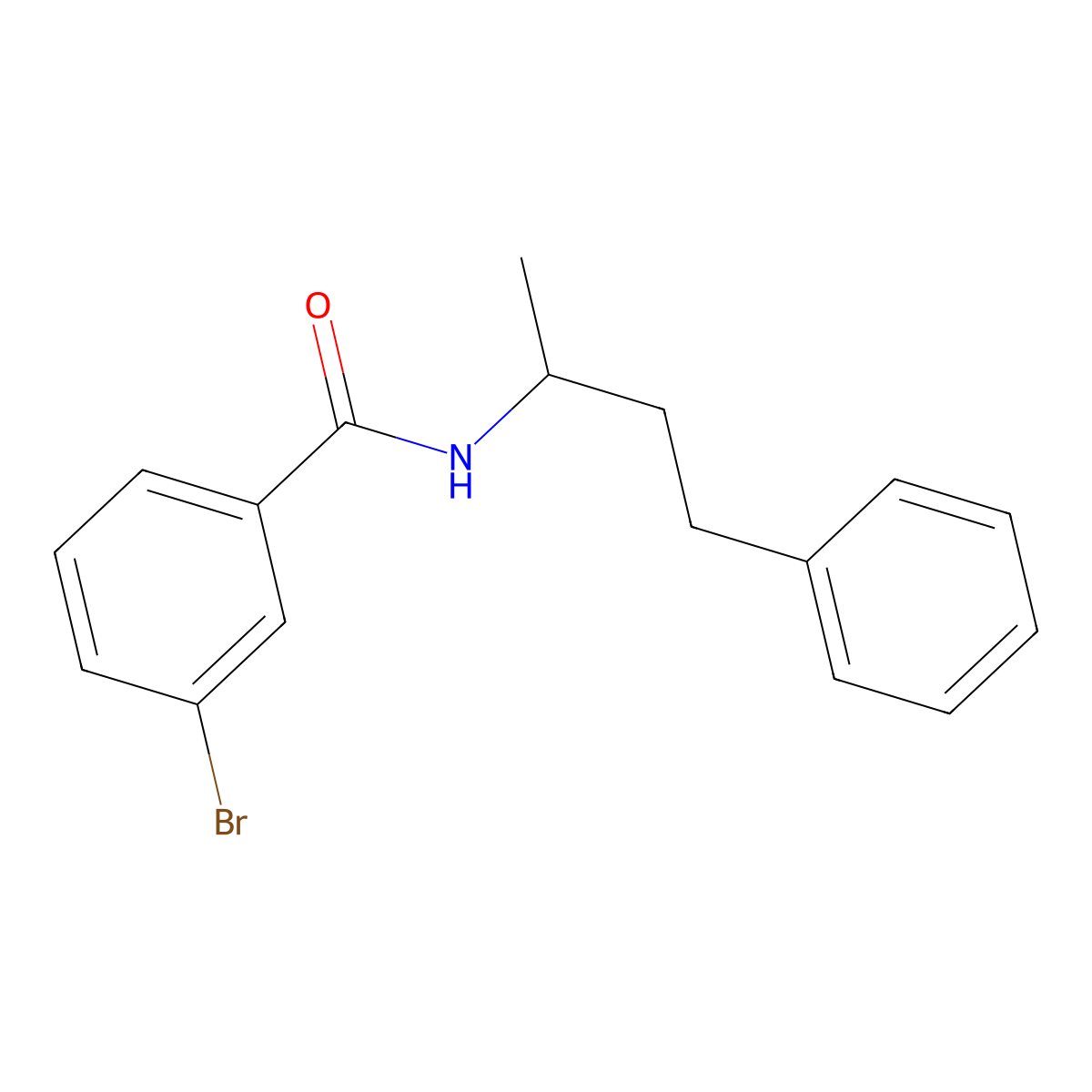 3-bromo-N-(4-phenylbutan-2-yl)benzamide molecular structure, CAS 428823-42-1