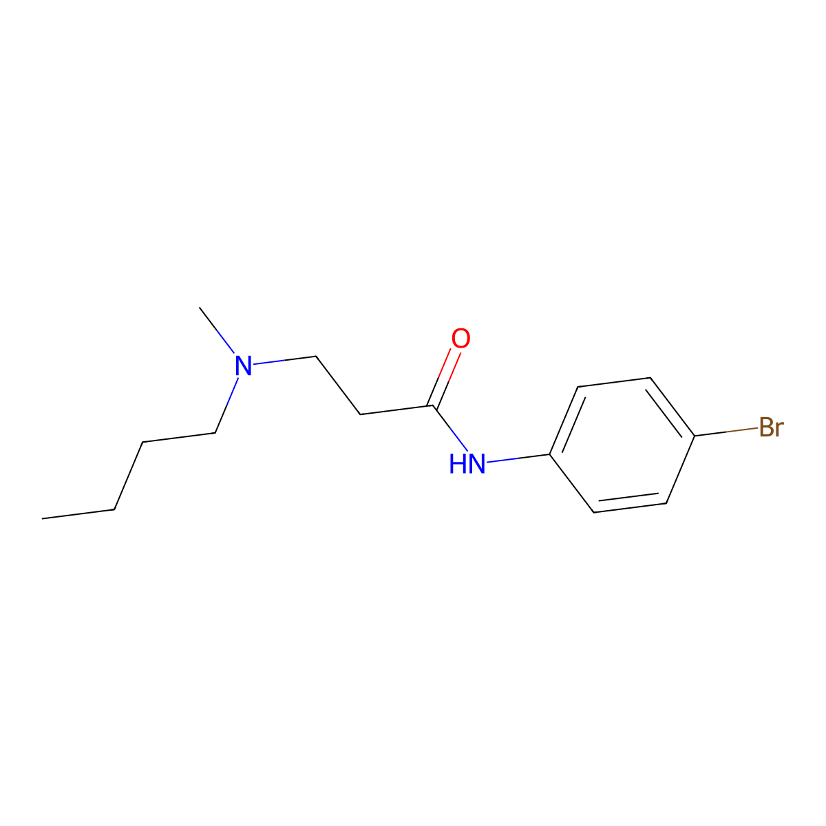 N-(4-bromophenyl)-3-[butyl(methyl)amino]propanamide molecular structure, CAS 428824-36-6