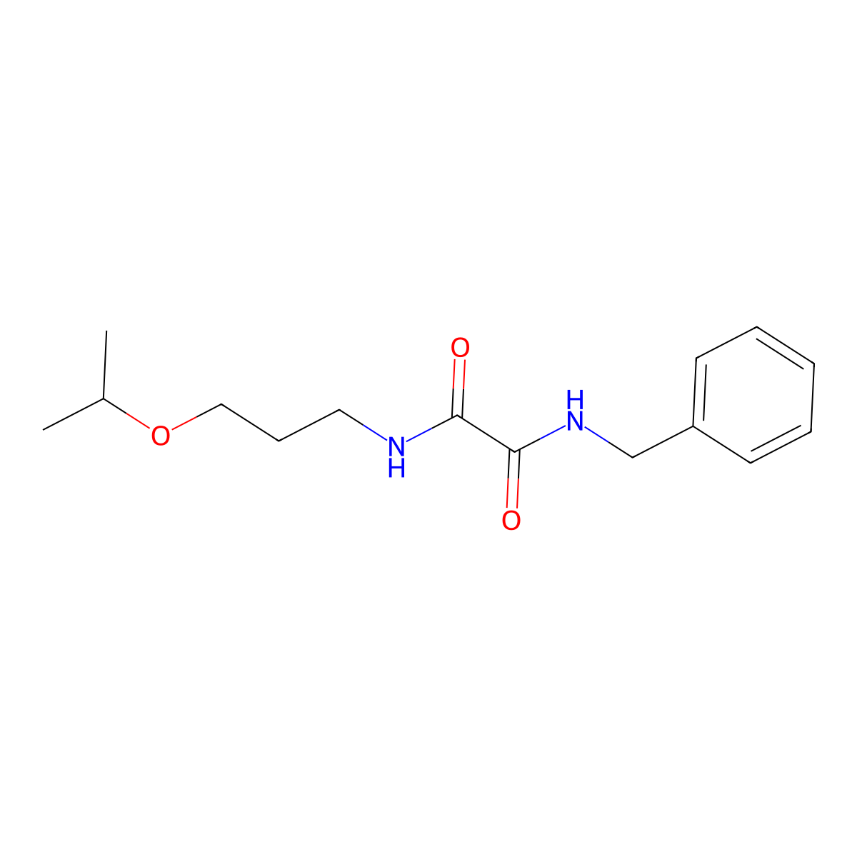 N-benzyl-N'-[3-(propan-2-yloxy)propyl]ethanediamide molecular structure, CAS 428826-70-4