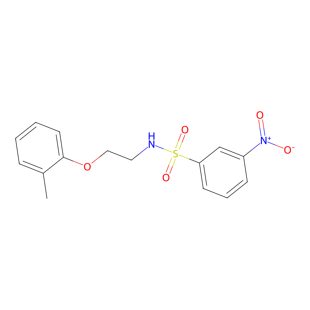 N-[2-(2-Methylphenoxy)ethyl]-3-nitrobenzenesulfonamide molecular structure, CAS 428829-21-4