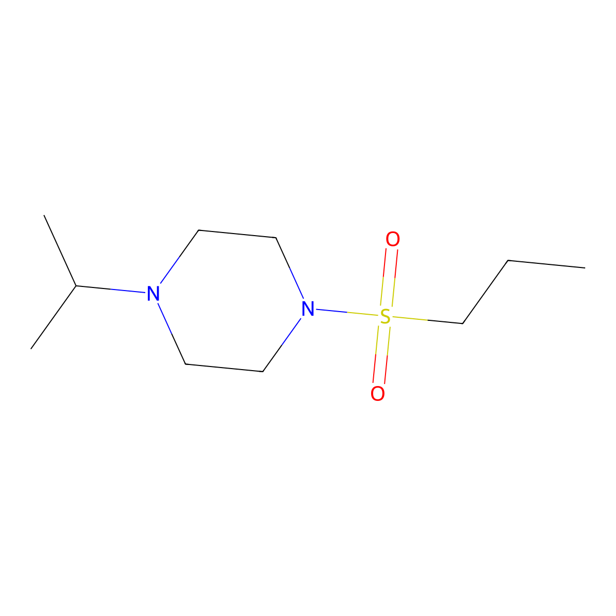 1-Propan-2-yl-4-propylsulfonylpiperazine molecular structure, CAS 428829-78-1