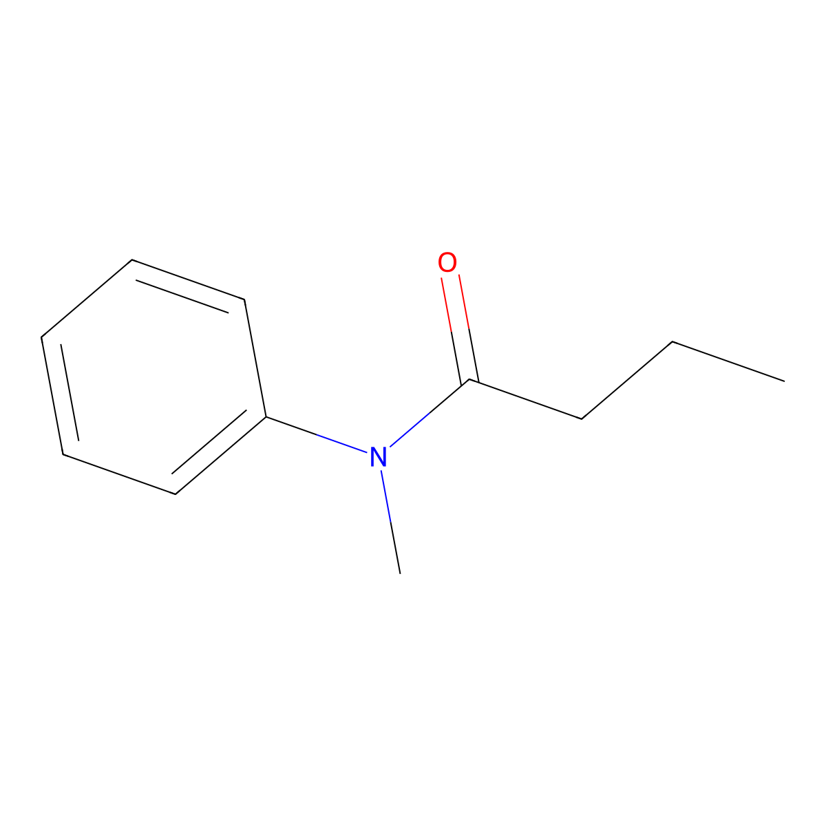 N-methyl-N-phenylbutanamide molecular structure, CAS 42883-79-4