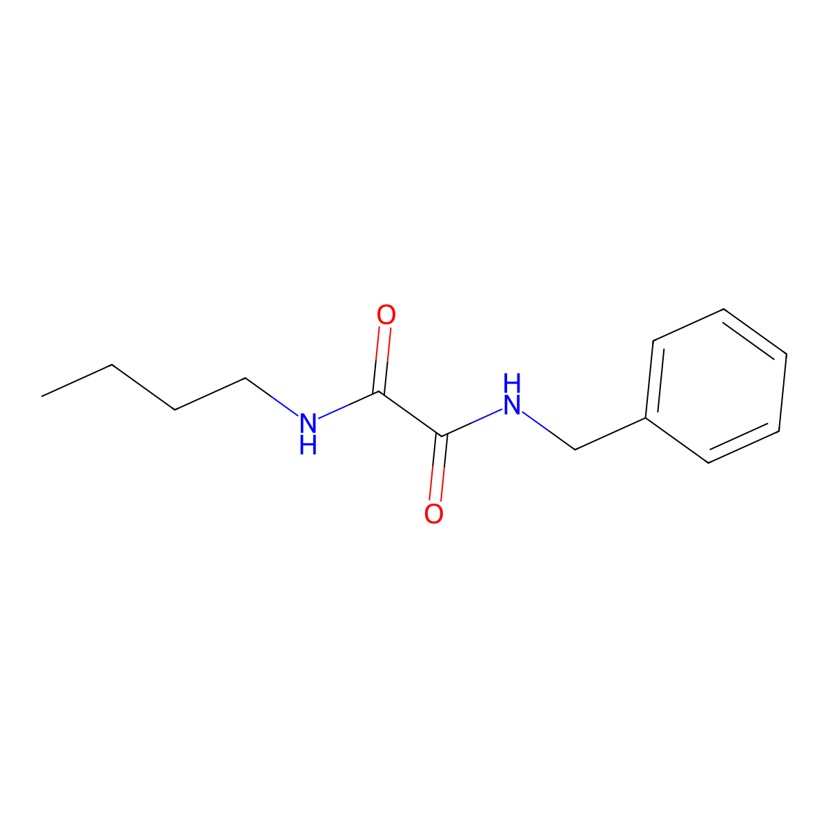 N-benzyl-N'-butylethanediamide molecular structure, CAS 428830-58-4