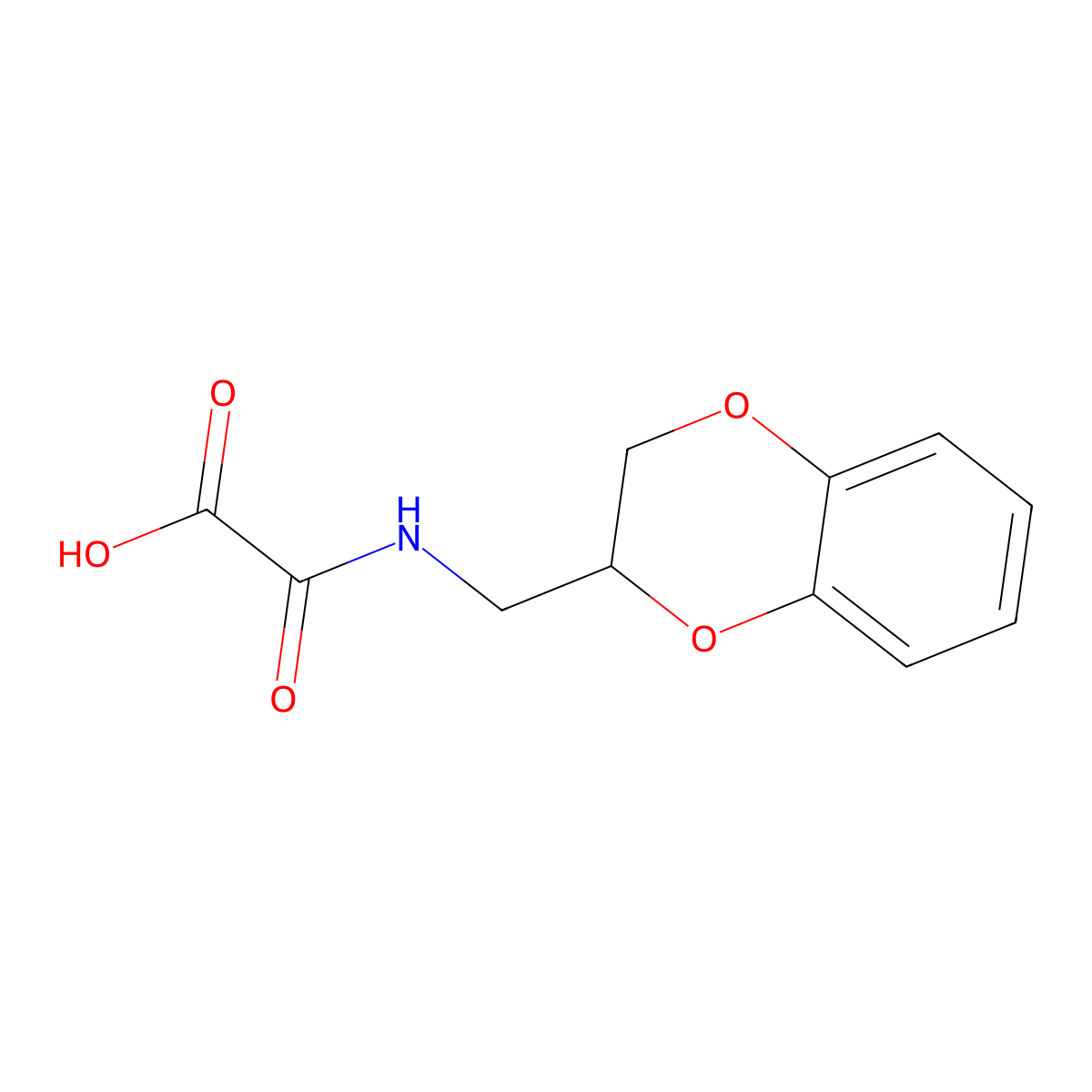 [(2,3-Dihydro-1,4-benzodioxin-2-ylmethyl)amino](oxo)acetic acid molecular structure, CAS 428833-80-1