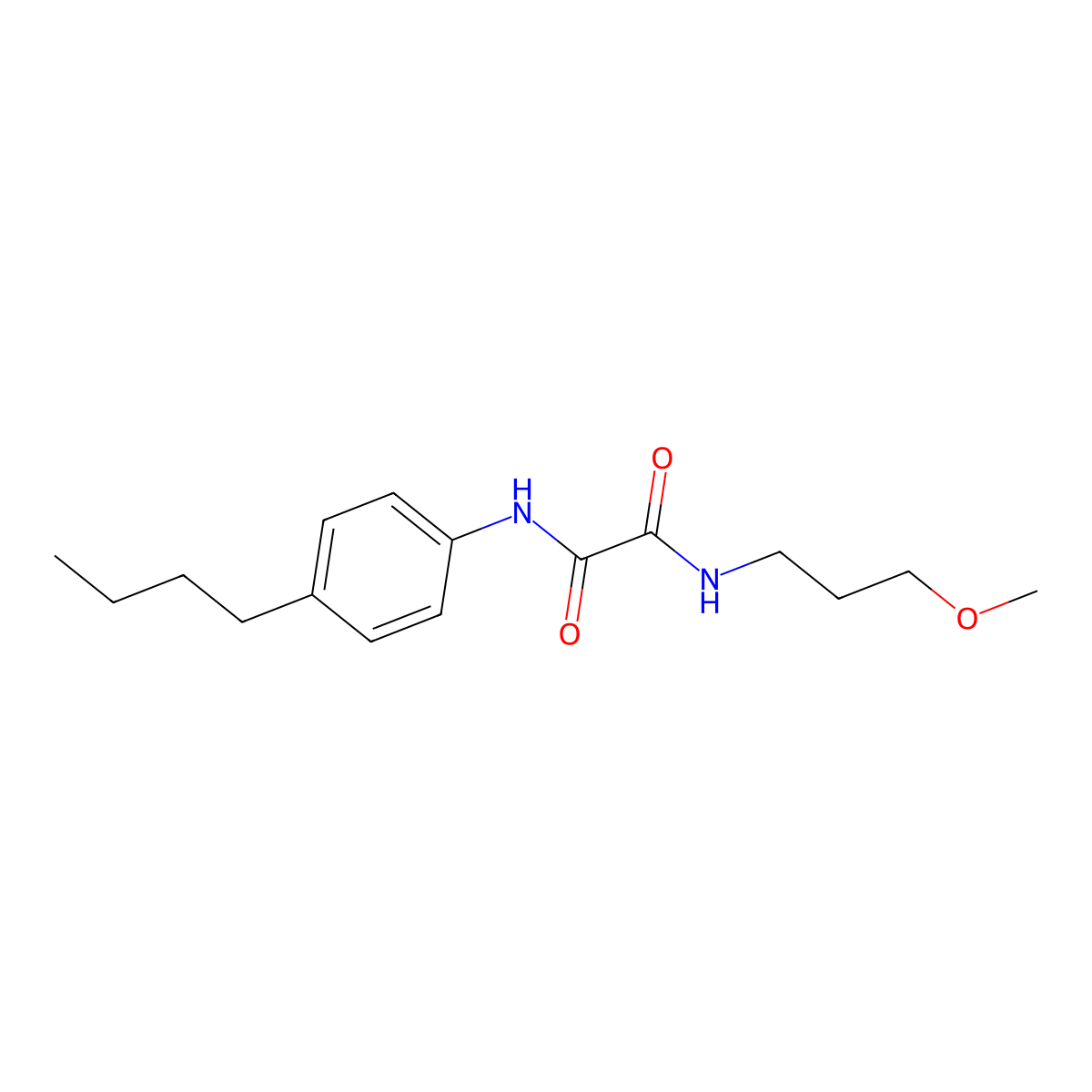N'-(4-butylphenyl)-N-(3-methoxypropyl)oxamide molecular structure, CAS 428835-19-2