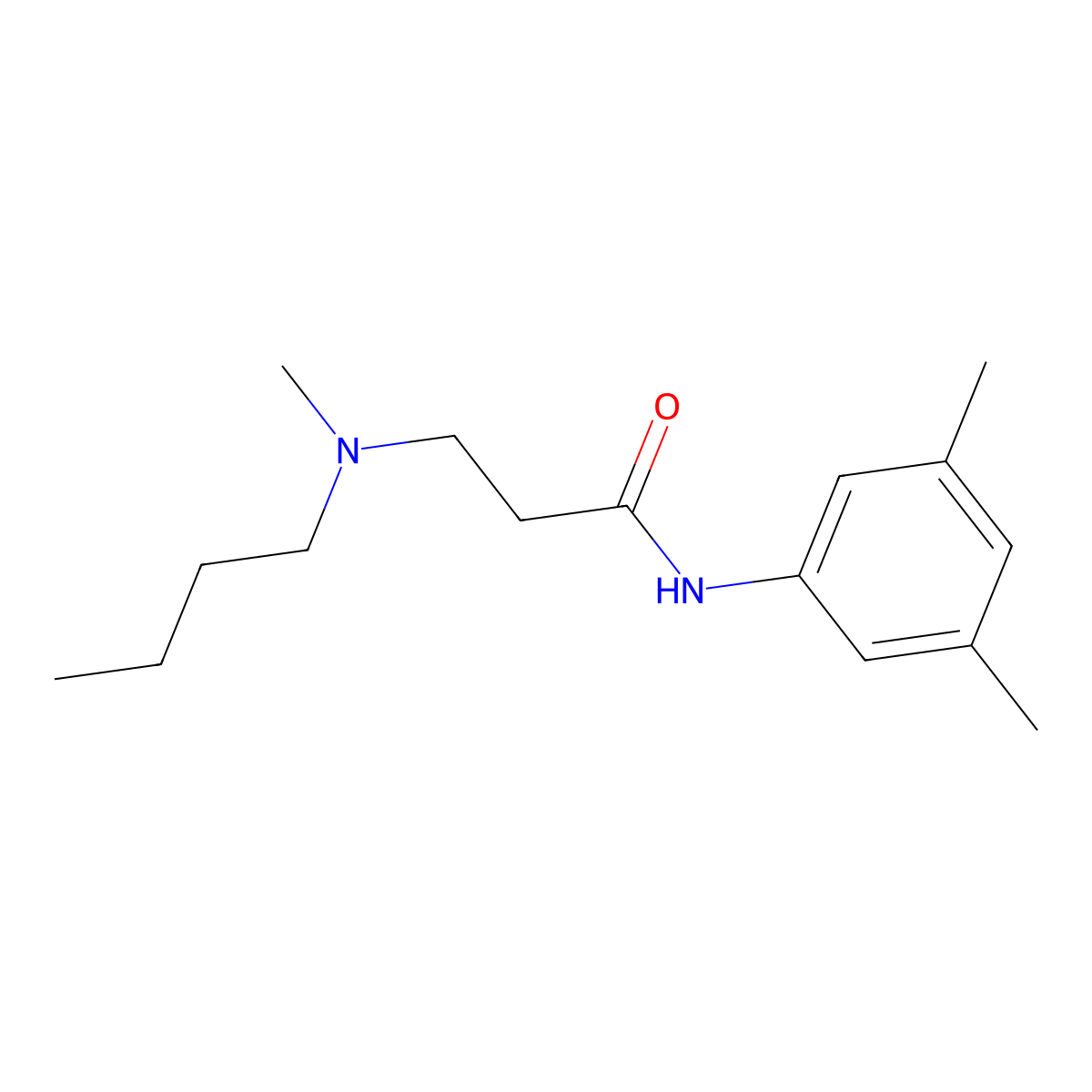 3-[butyl(methyl)amino]-N-(3,5-dimethylphenyl)propanamide molecular structure, CAS 428836-18-4