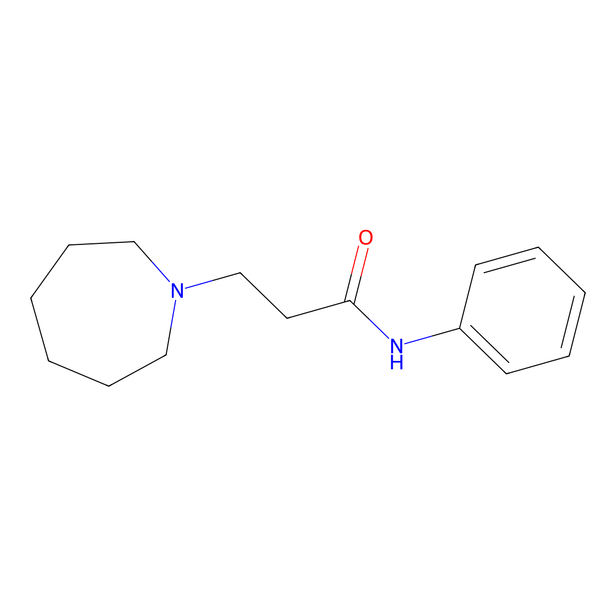 3-(azepan-1-yl)-N-phenylpropanamide molecular structure, CAS 428837-09-6