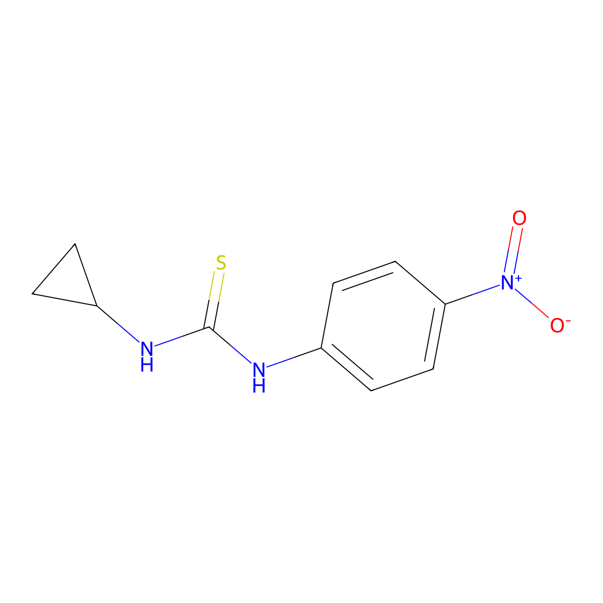 1-Cyclopropyl-3-(4-nitrophenyl)thiourea molecular structure, CAS 428837-12-1