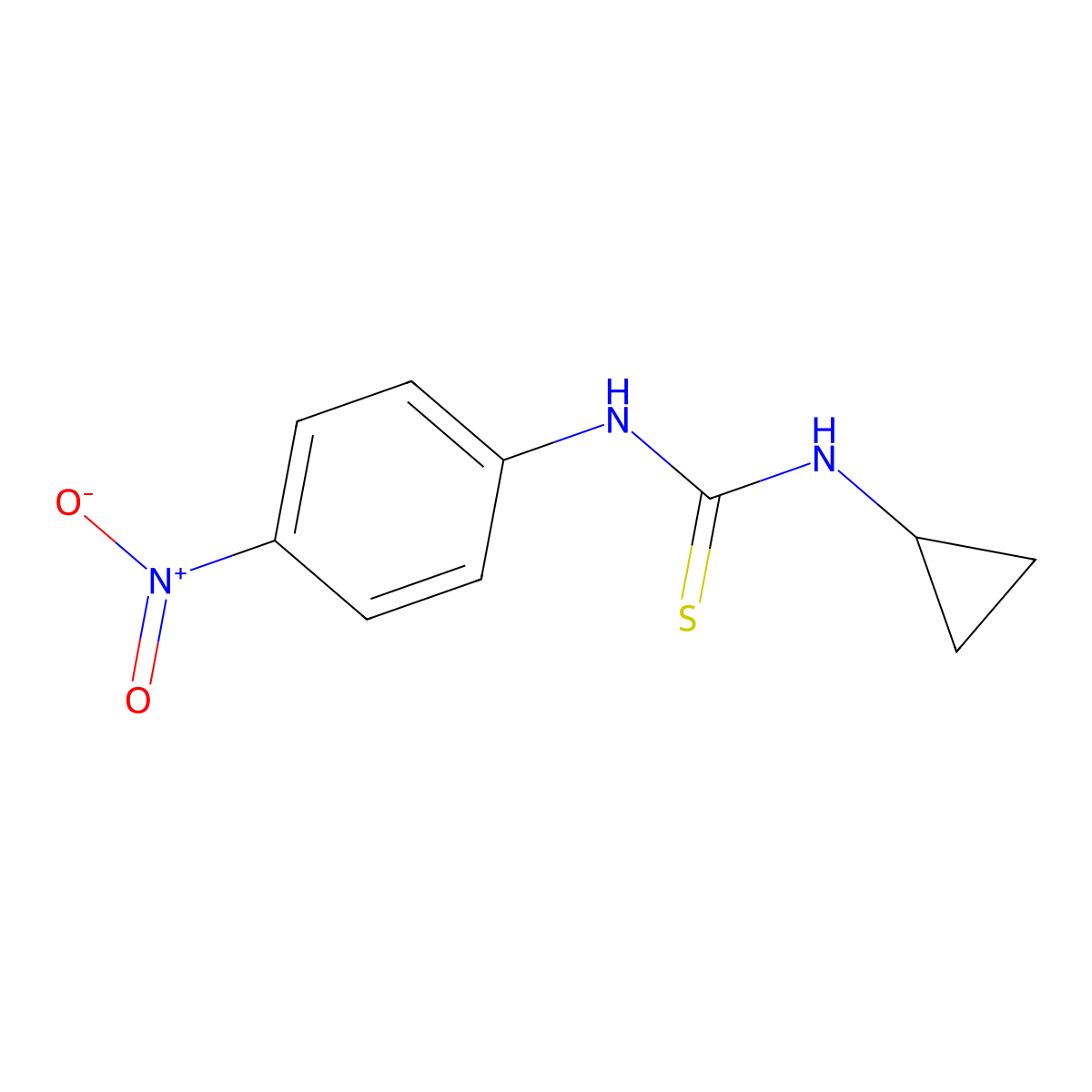 1-Cyclopropyl-3-(4-nitrophenyl)thiourea molecular structure, CAS 428837-12-1