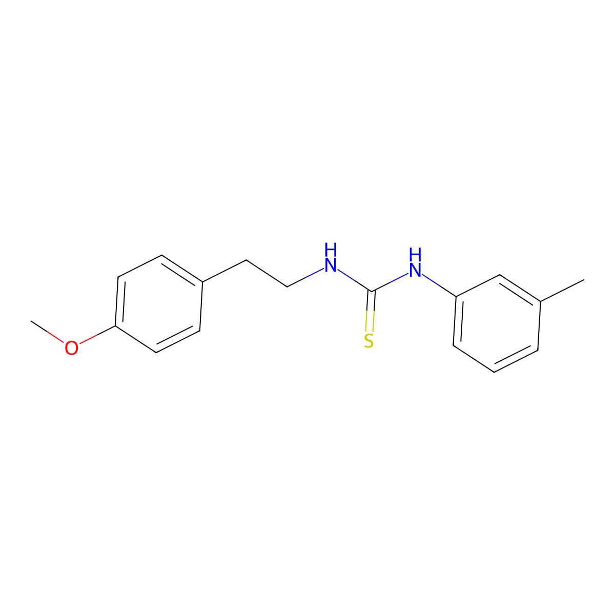 1-[2-(4-Methoxyphenyl)ethyl]-3-(3-methylphenyl)thiourea molecular structure, CAS 428837-64-3