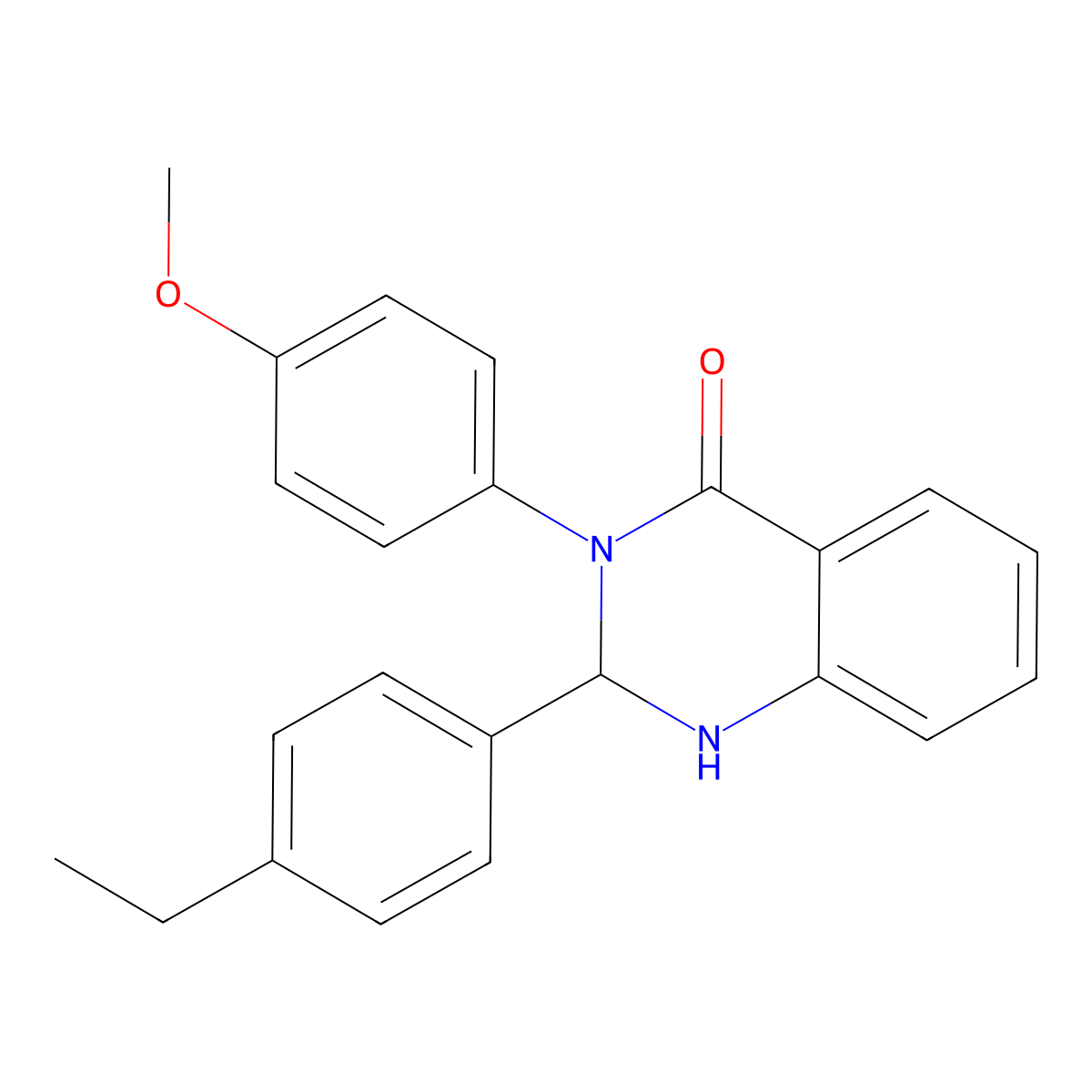 2-(4-Ethylphenyl)-3-(4-methoxyphenyl)-1,2-dihydroquinazolin-4-one molecular structure, CAS 428838-18-0