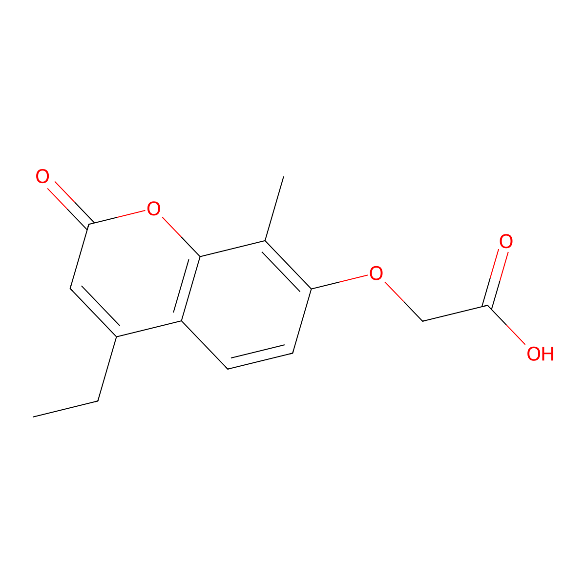 [(4-ethyl-8-methyl-2-oxo-2H-chromen-7-yl)oxy]acetic acid molecular structure, CAS 428839-65-0