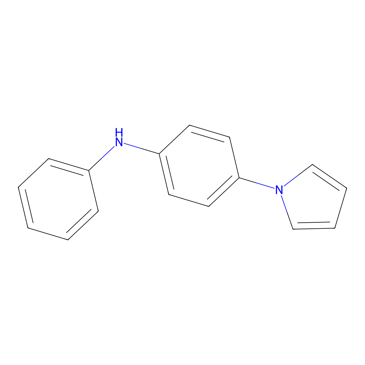 N-phenyl-4-pyrrol-1-ylaniline molecular structure, CAS 428840-14-6
