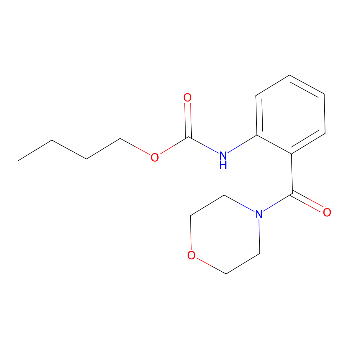 Butyl 2-(4-morpholinylcarbonyl)phenylcarbamate molecular structure, CAS 428841-59-2