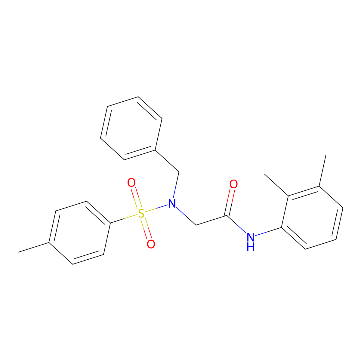 2-[benzyl-(4-methylphenyl)sulfonylamino]-N-(2,3-dimethylphenyl)acetamide molecular structure, CAS 428842-88-0