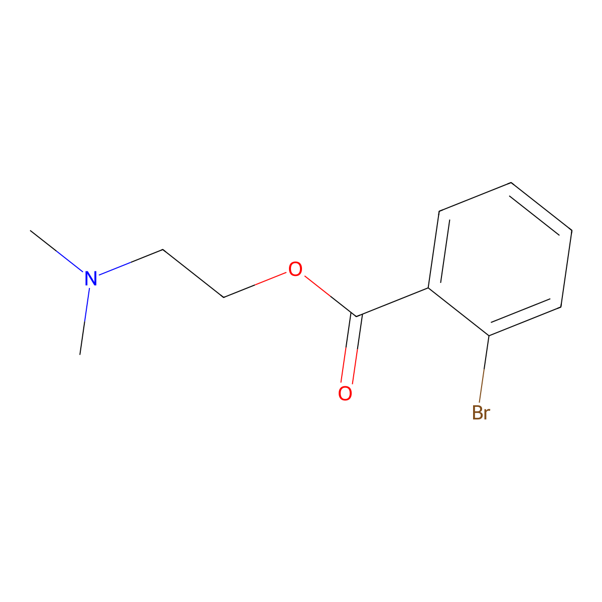 2-(Dimethylamino)ethyl 2-bromobenzoate molecular structure, CAS 428845-57-2