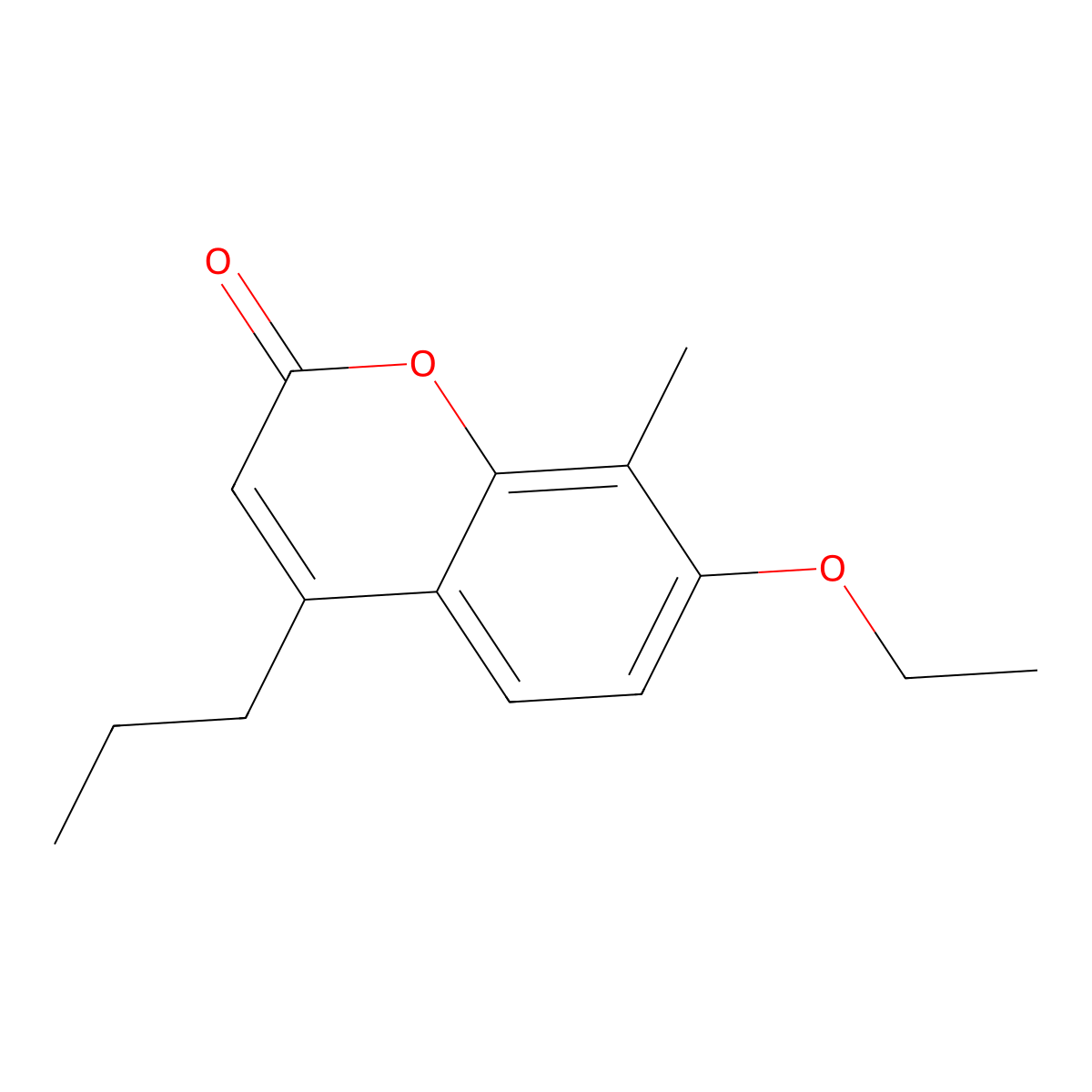 7-ethoxy-8-methyl-4-propyl-2H-chromen-2-one molecular structure, CAS 428845-74-3