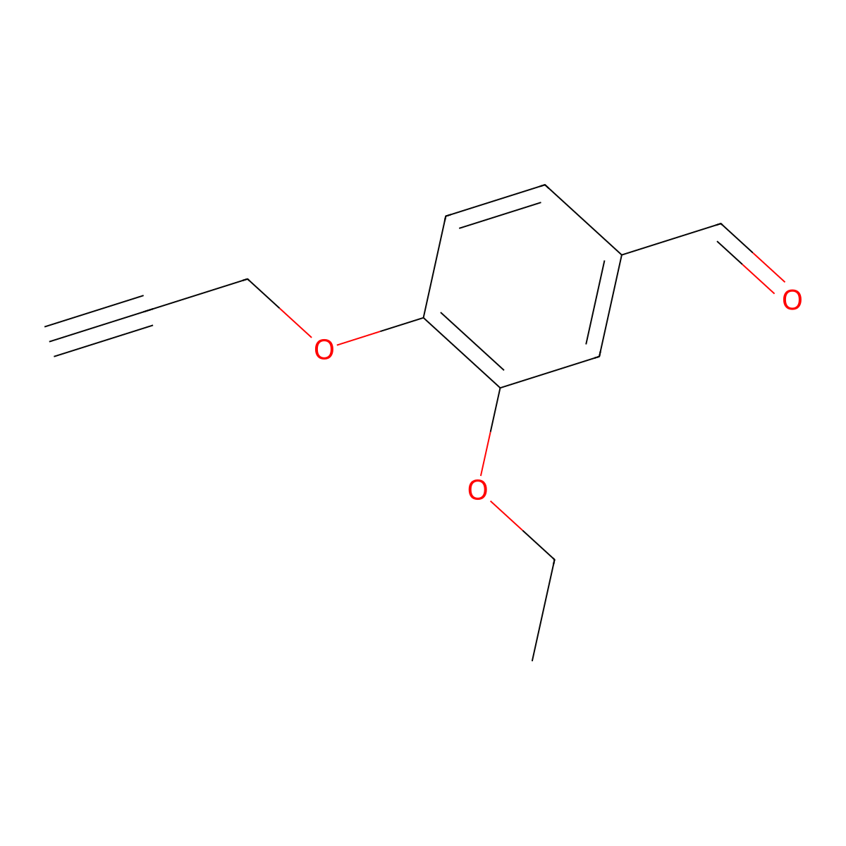 3-Ethoxy-4-prop-2-ynyloxy-benzaldehyde molecular structure, CAS 428847-37-4