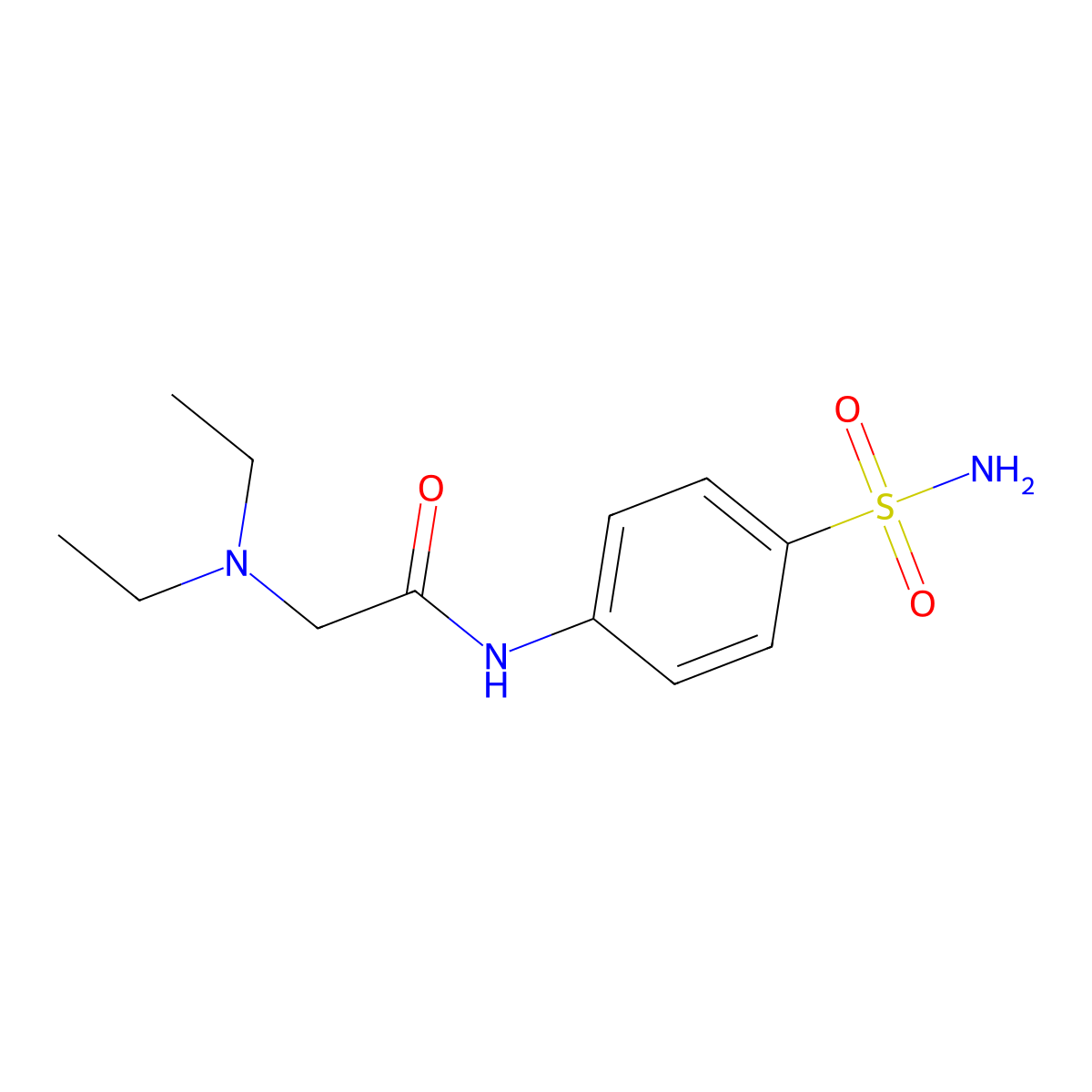 2-(diethylamino)-N-(4-sulfamoylphenyl)acetamide molecular structure, CAS 428850-06-0