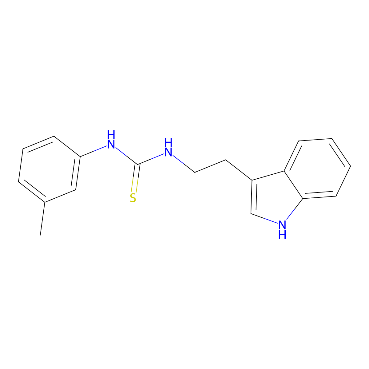 1-[2-(1H-indol-3-yl)ethyl]-3-(3-methylphenyl)thiourea molecular structure, CAS 428851-71-2