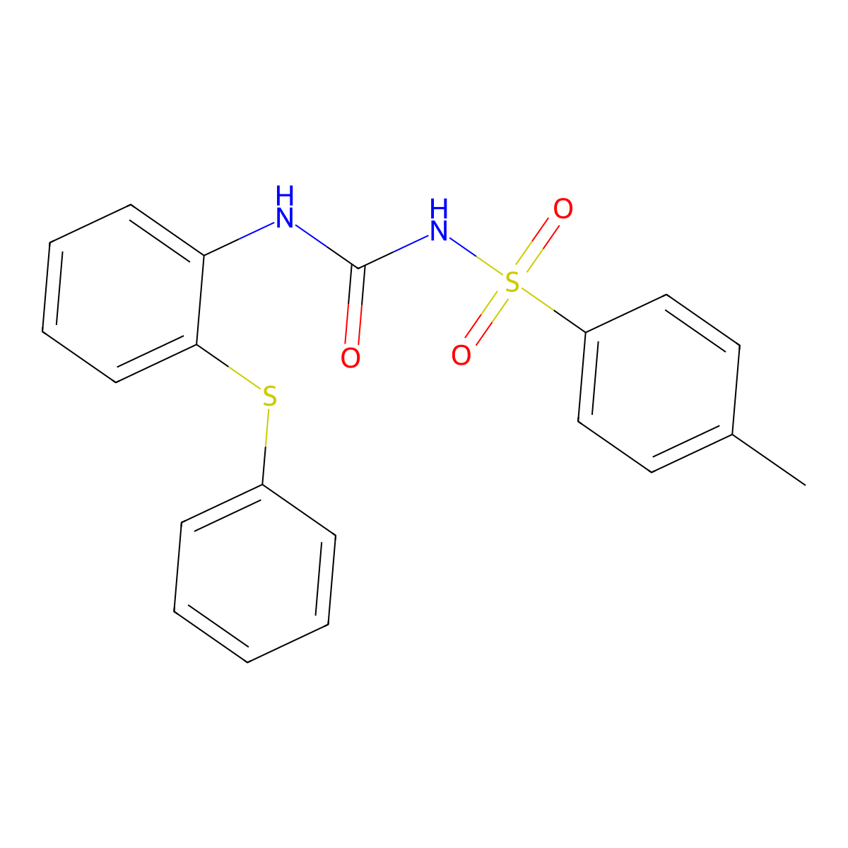 4-methyl-N-{[2-(phenylsulfanyl)phenyl]carbamoyl}benzenesulfonamide molecular structure, CAS 428851-93-8