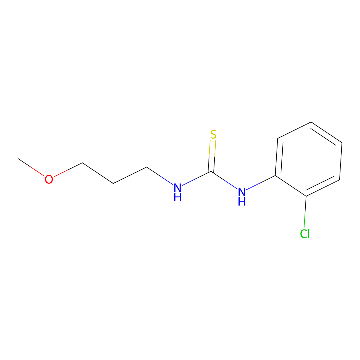 1-(2-Chlorophenyl)-3-(3-methoxypropyl)thiourea molecular structure, CAS 428853-54-7