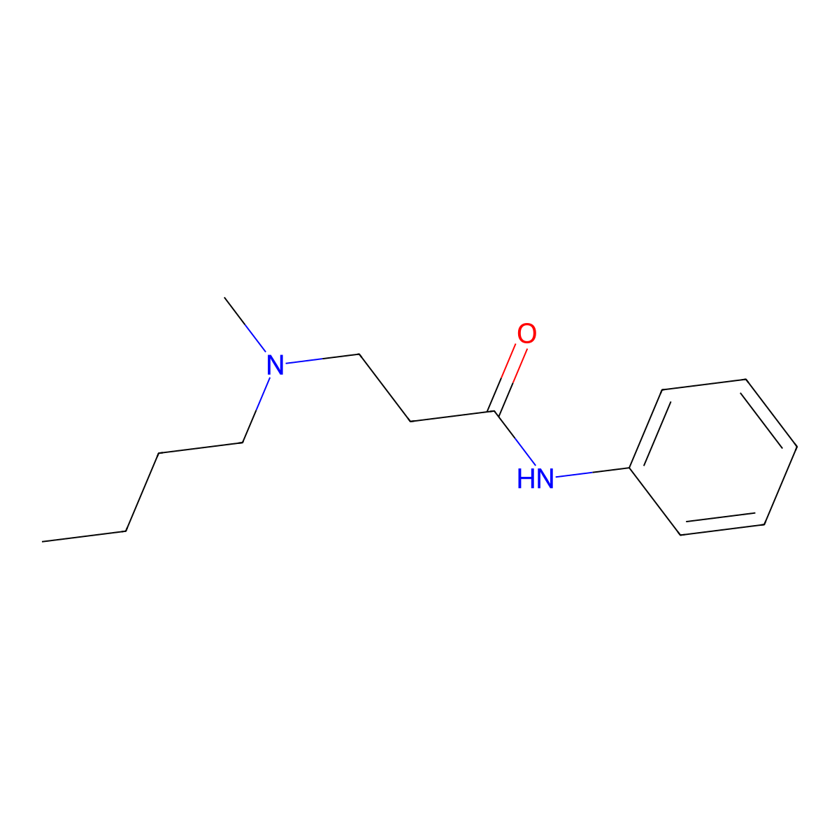 3-[butyl(methyl)amino]-N-phenylpropanamide molecular structure, CAS 428853-65-0