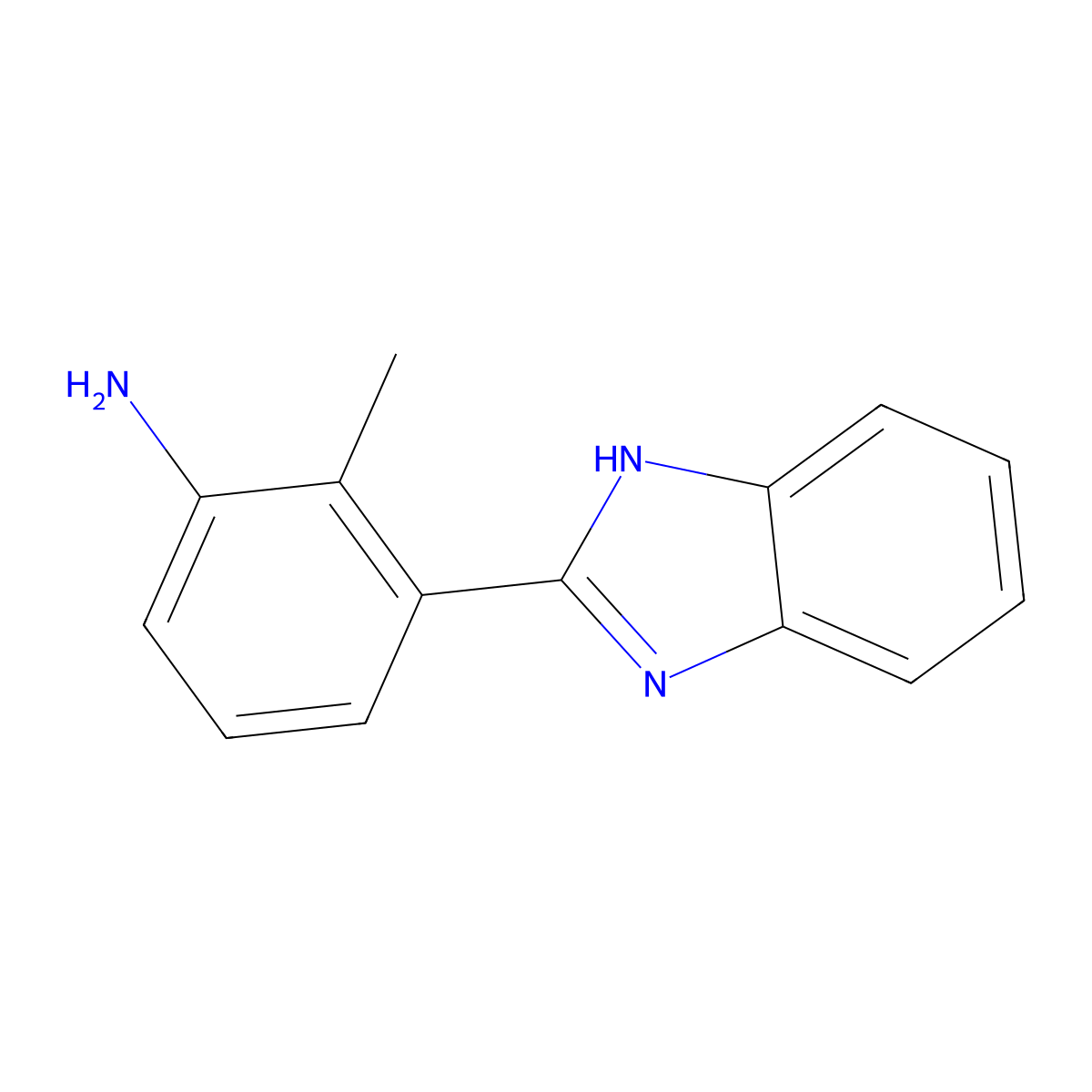 3-(1H-Benzoimidazol-2-yl)-2-methyl-phenylamine molecular structure, CAS 428856-24-0