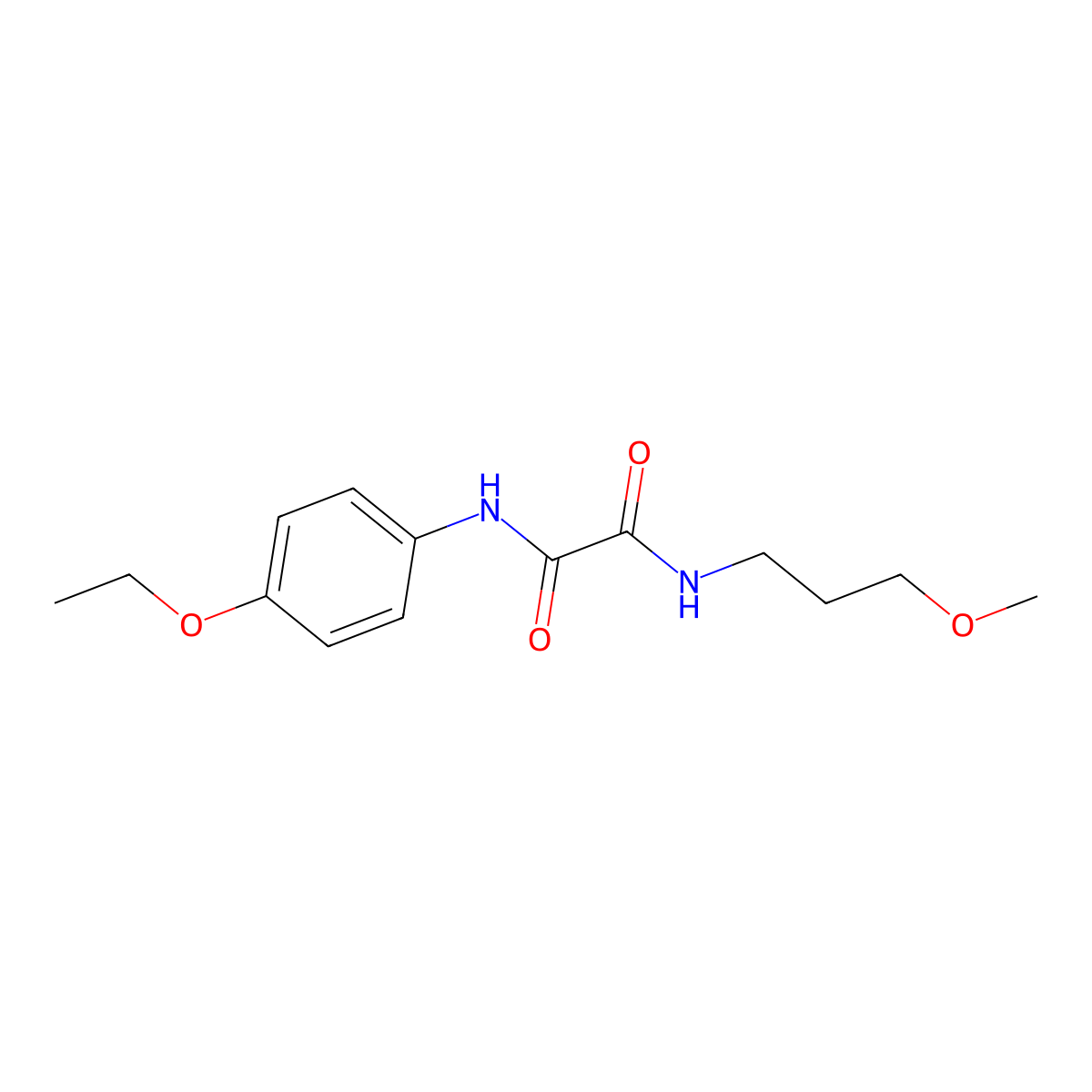N'-(4-ethoxyphenyl)-N-(3-methoxypropyl)oxamide molecular structure, CAS 428856-97-7