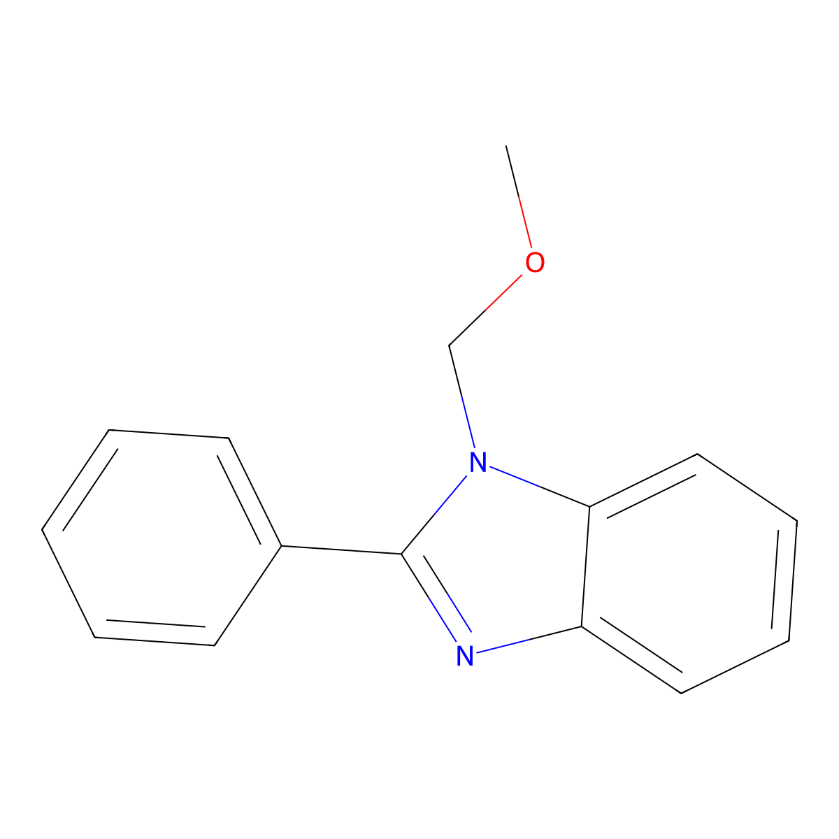 1-(Methoxymethyl)-2-phenylbenzimidazole molecular structure, CAS 428859-16-9