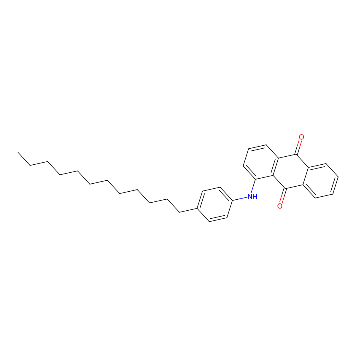 1-(4-Dodecylanilino)anthraquinone molecular structure, CAS 42887-26-3