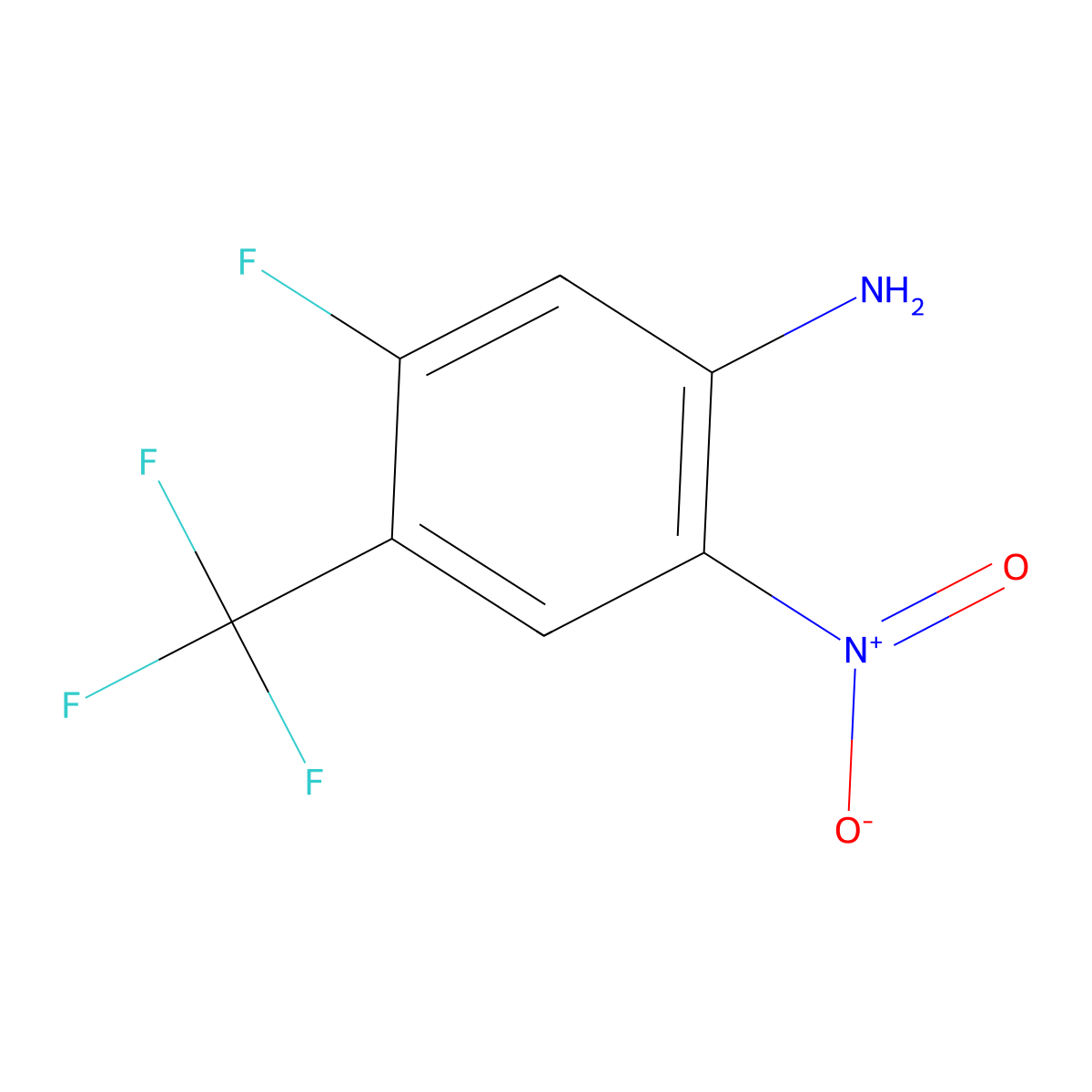5-Fluoro-2-nitro-4-(trifluoromethyl)aniline molecular structure, CAS 428871-73-2