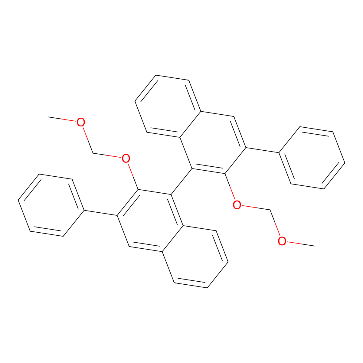 (R)-2,2'-Bis(methoxymethoxy)-3,3'-diphenyl-1,1'-binaphthalene molecular structure, CAS 428874-67-3