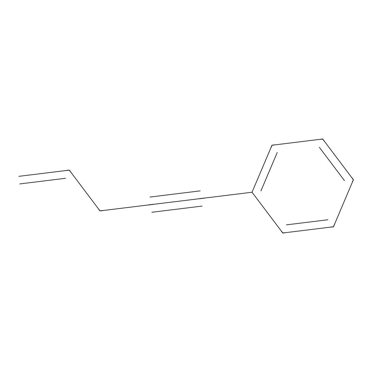 Pent-4-en-1-ynylbenzene molecular structure, CAS 4289-20-7