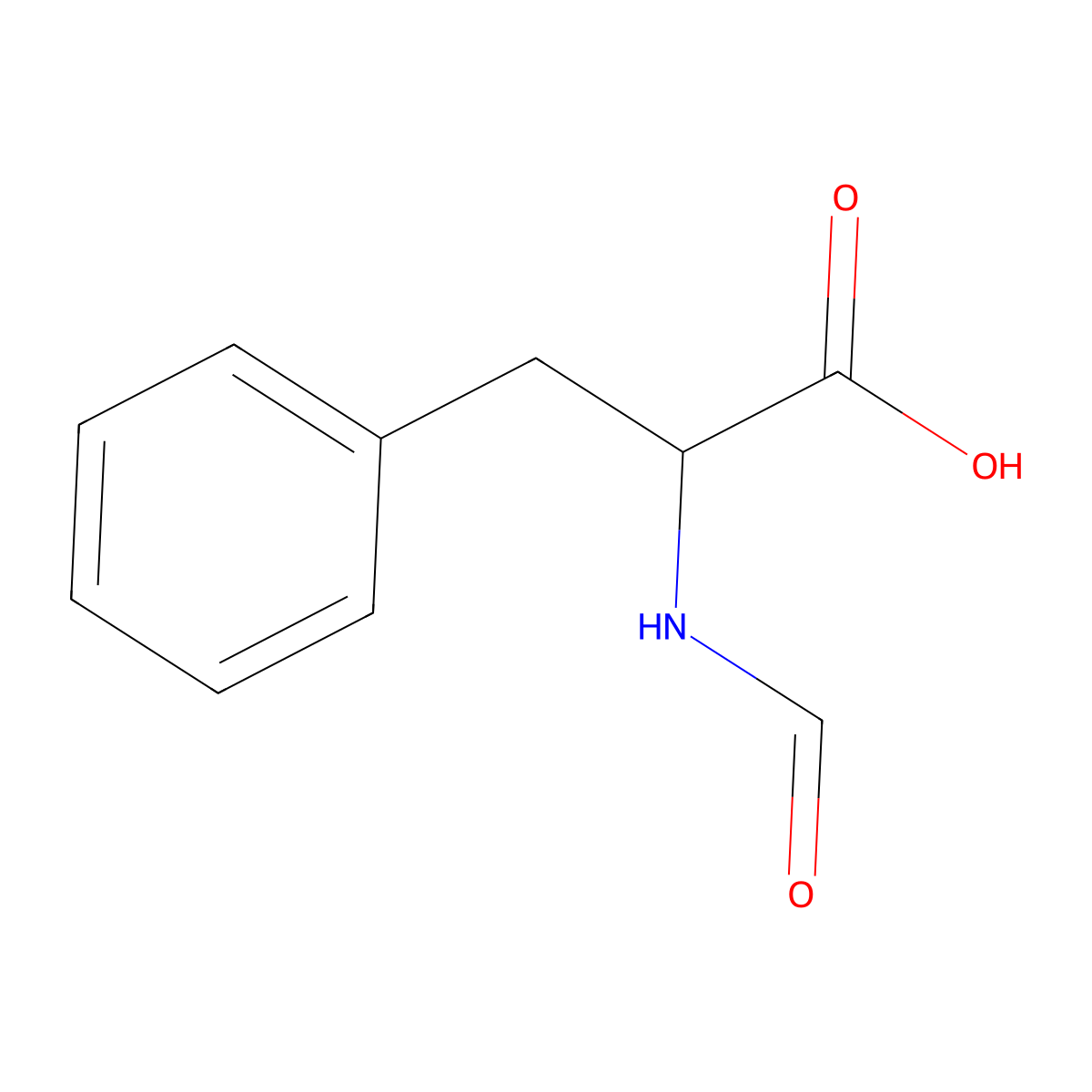 N-Formyl-dl-phenylalanine molecular structure, CAS 4289-95-6