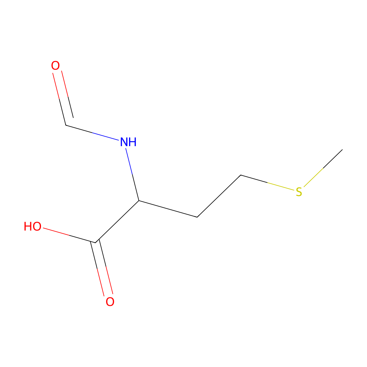N-Formylmethionine molecular structure, CAS 4289-98-9
