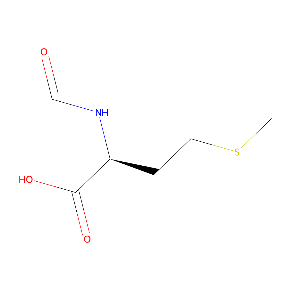 N-Formylmethionine molecular structure, CAS 4289-98-9