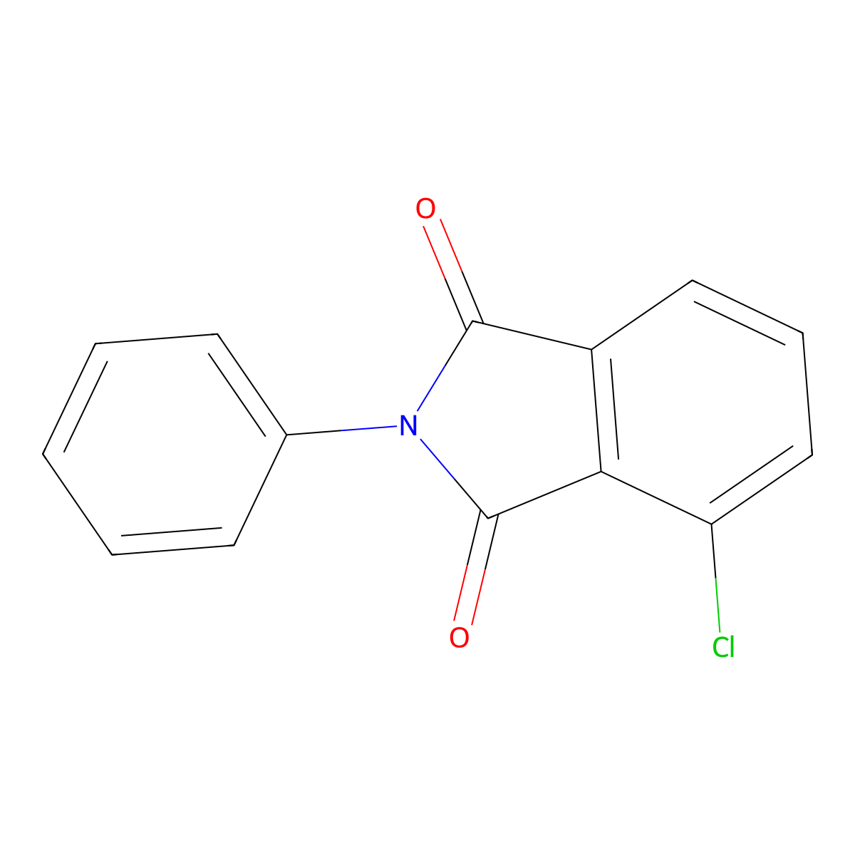 3-chloro-N-phenylphthalimide molecular structure, CAS 42899-83-2