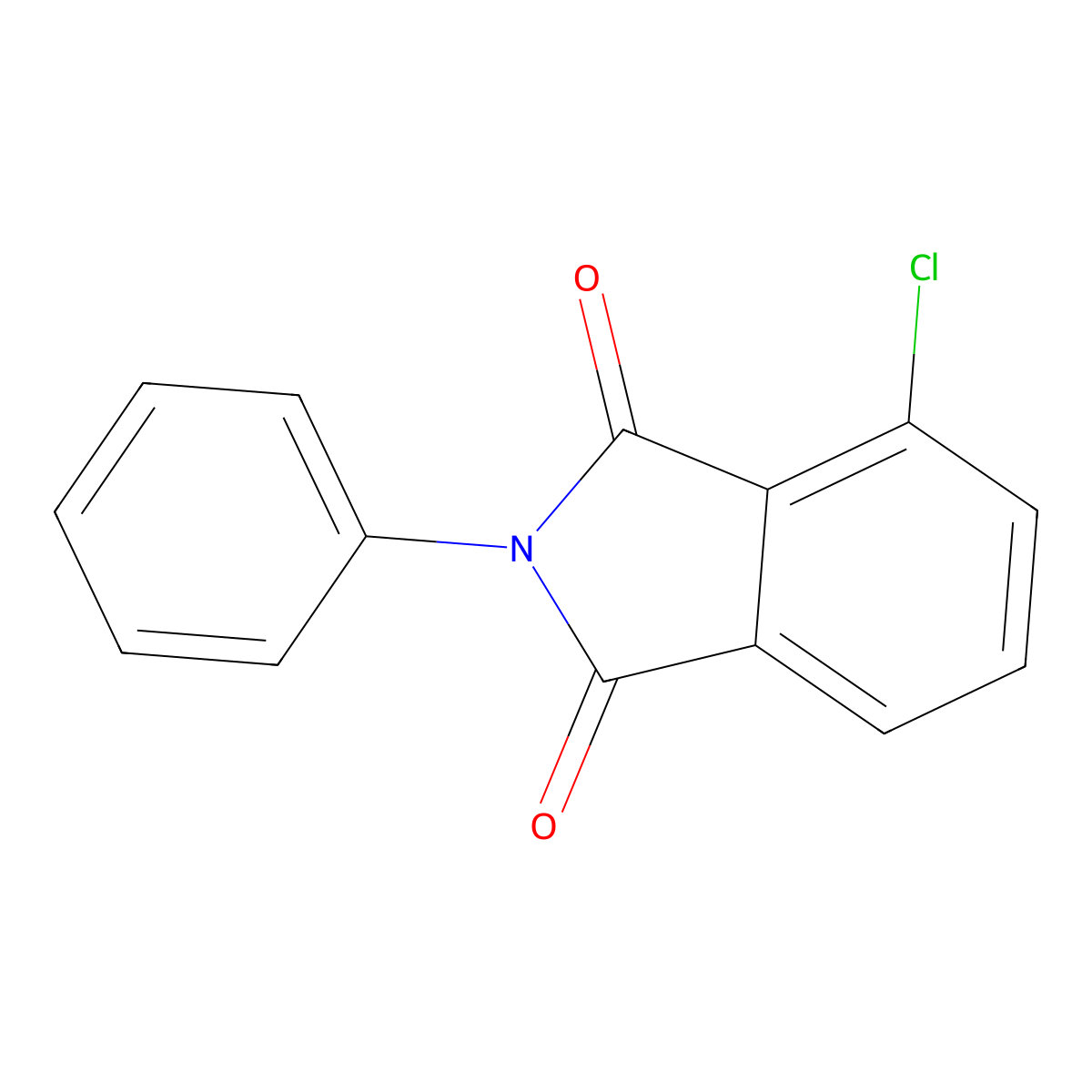 3-chloro-N-phenylphthalimide molecular structure, CAS 42899-83-2